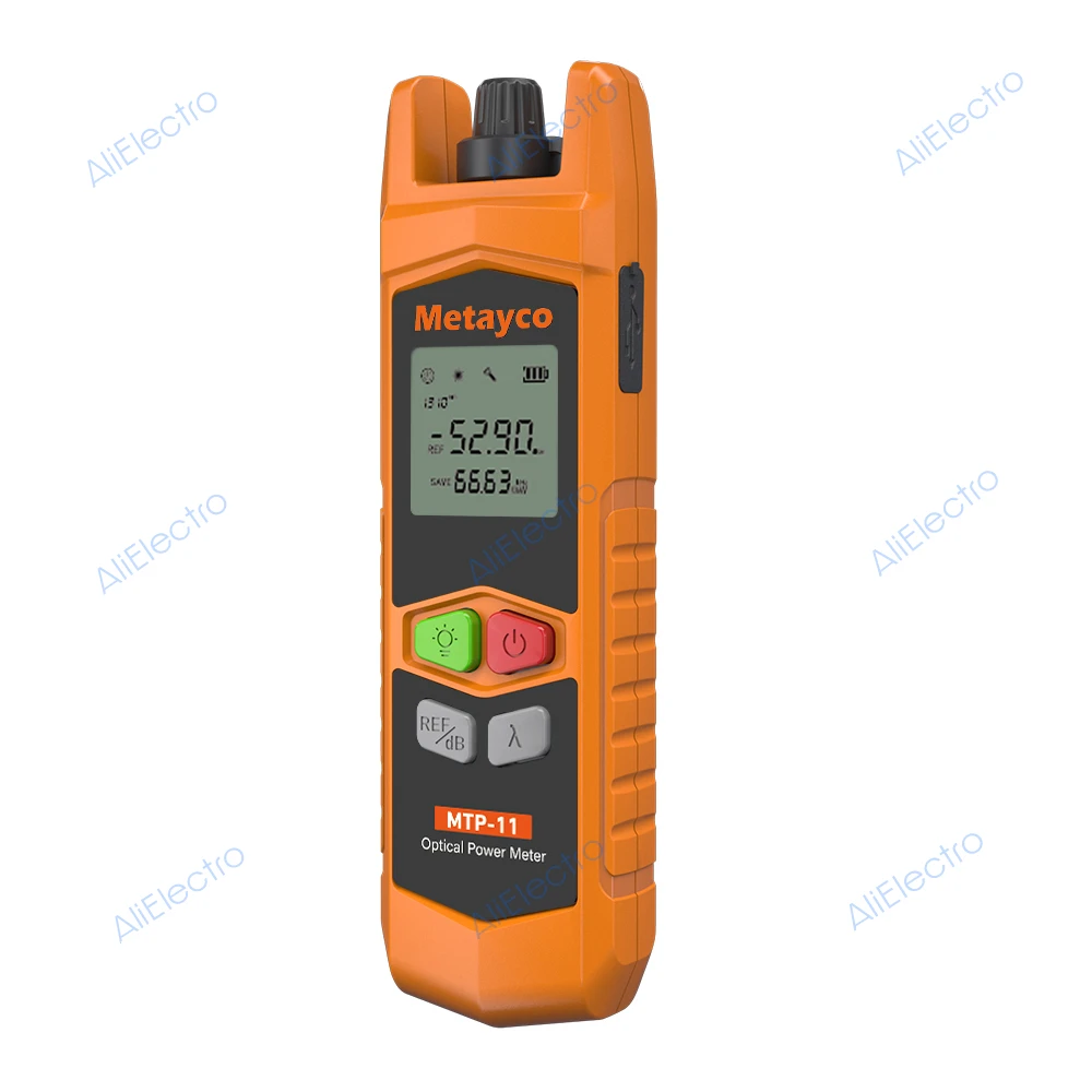 New Mini OPM MTP-11 with VFL Fiber Optical Power Meter Support FC/SC/ST Medidor de Potencia Interface 