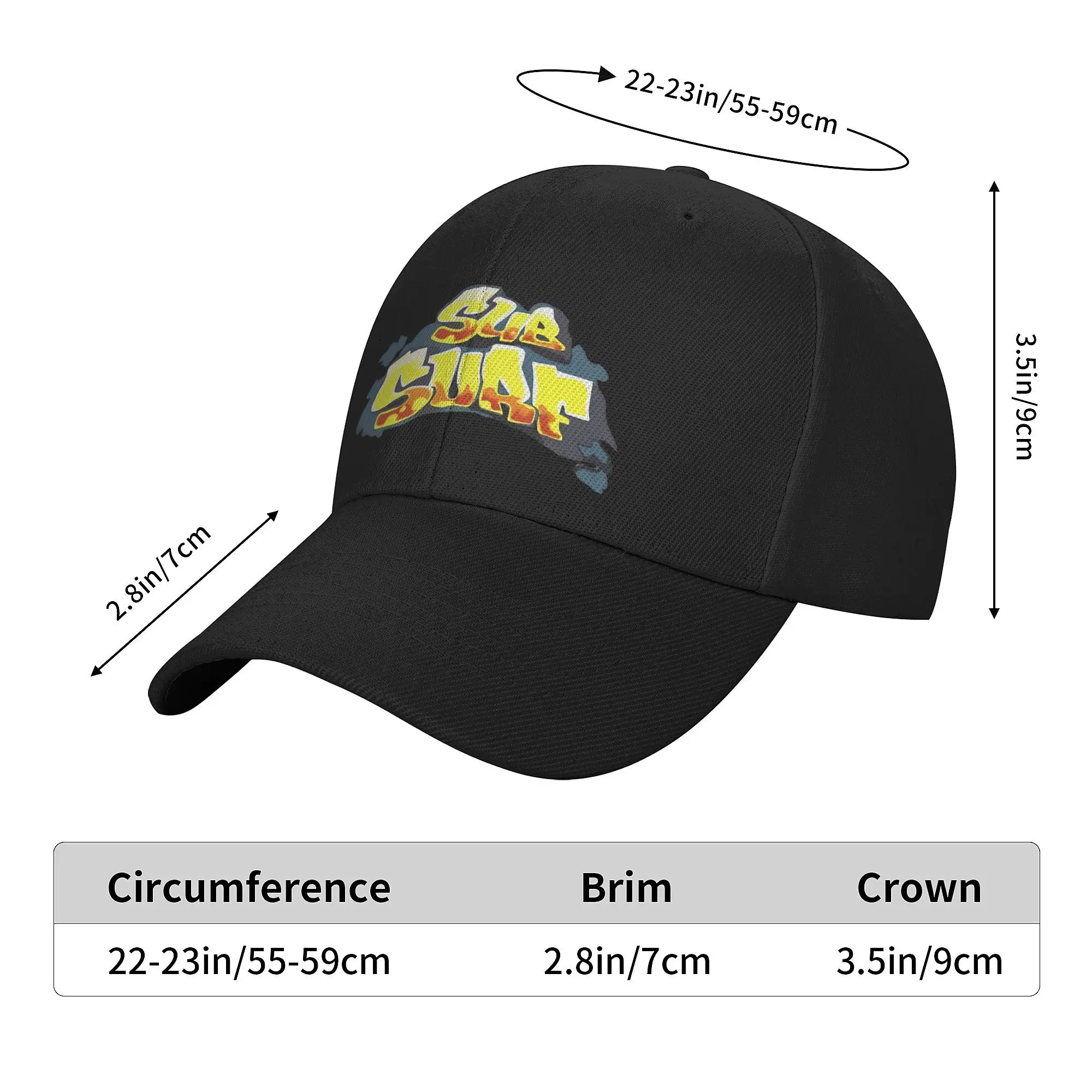 Men WomenS-Subways S-Surfers Hats Stylish Game Logo Snapback Cap Adjustable Casual Headwear