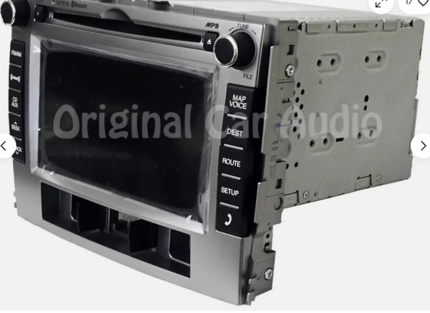 

Radio Navigation GPS MP3 CD Player XM Bluetooth 11 12