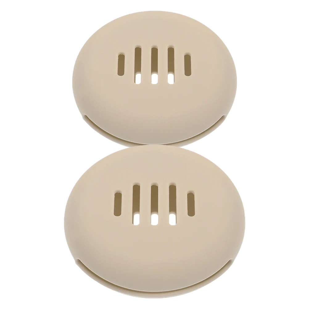 

2pcs Silicone Makeup Sponge Organizer Portable Powder Puff Case Travel Holder Large Capacity Soft Design