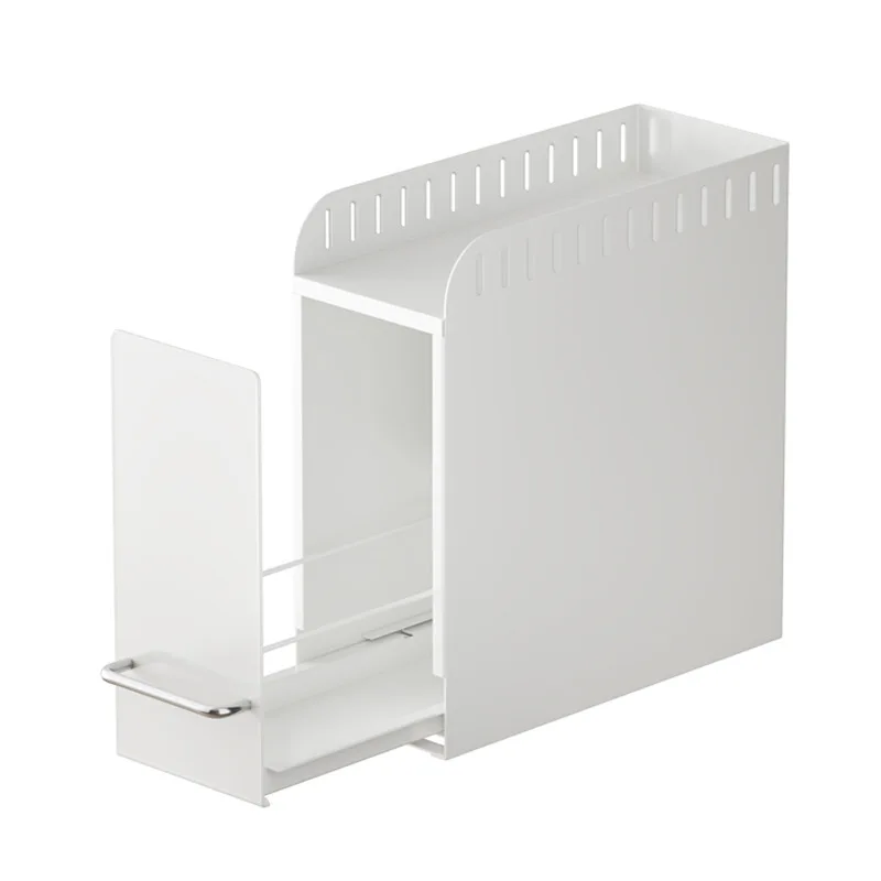 

Kitchen Pull Out Seasoning Drawer Rack Countertop Dustproof Cup Storage Rack Multipurpose Spice Cabinet