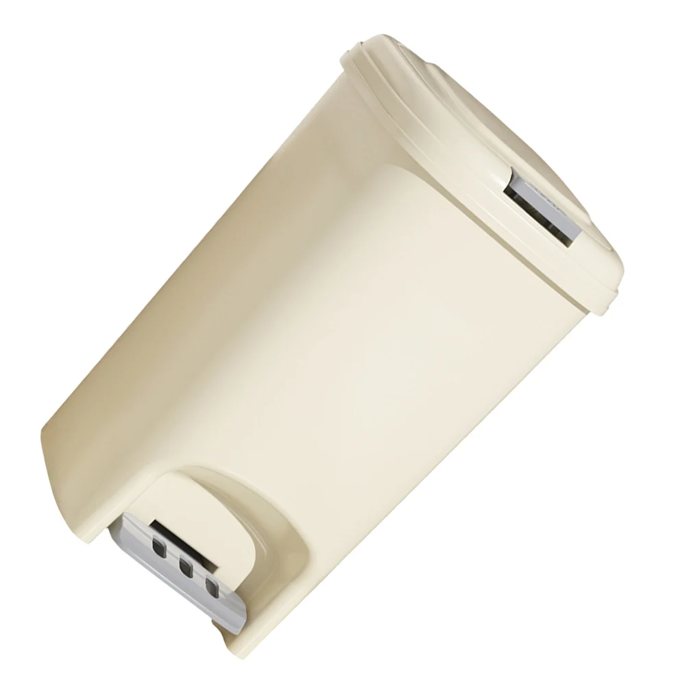 

Trash Can Lid Foot Pedal 8L Capacity Kitchen Bathroom Bedroom Garbage Bin Waste Basket Reusable Plastic Smooth Compact Design
