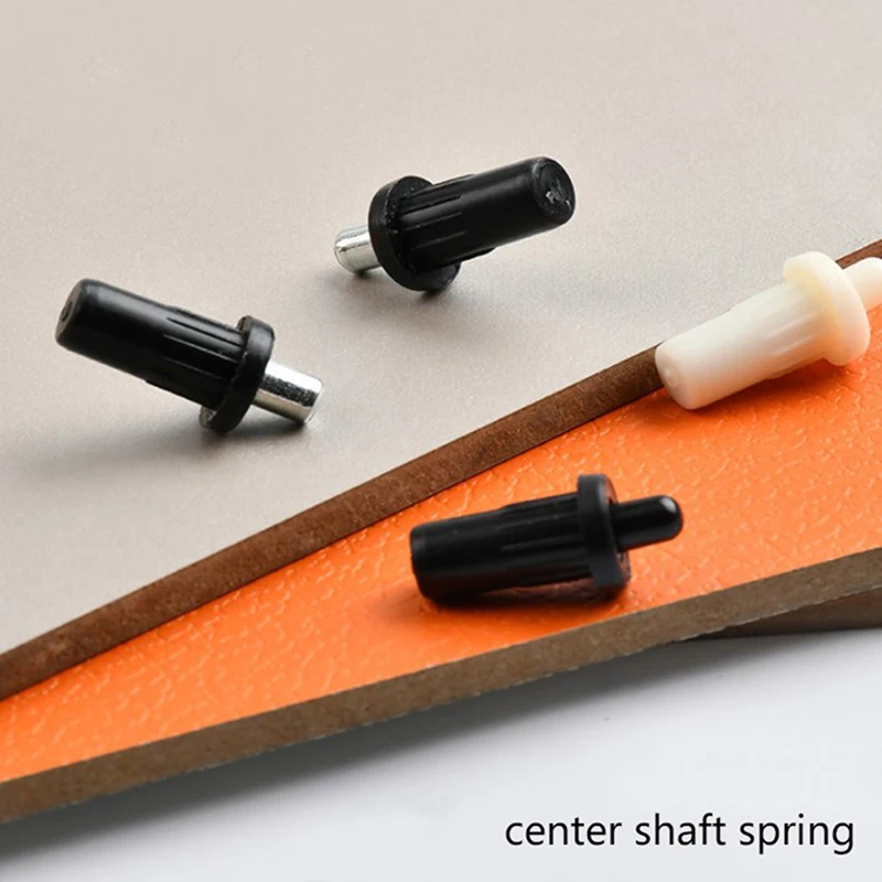 10 buah aksesori perangkat keras furnitur konektor poros pusat Bawah atas Pin pegas pintu kabinet pegas penyangga tersembunyi