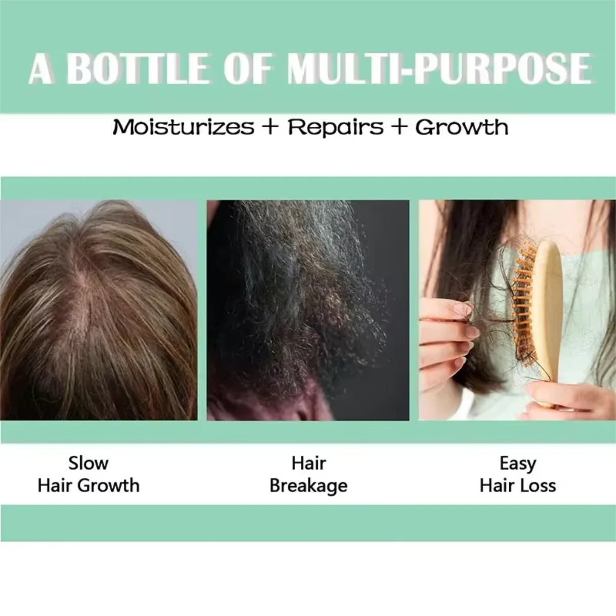 Chebe Moisturizing Hair Growth Oil,Nourishing & Strengthening Serum for Black Women,Anti-Frizz Repairing Hair Oil+0.25mm Roller