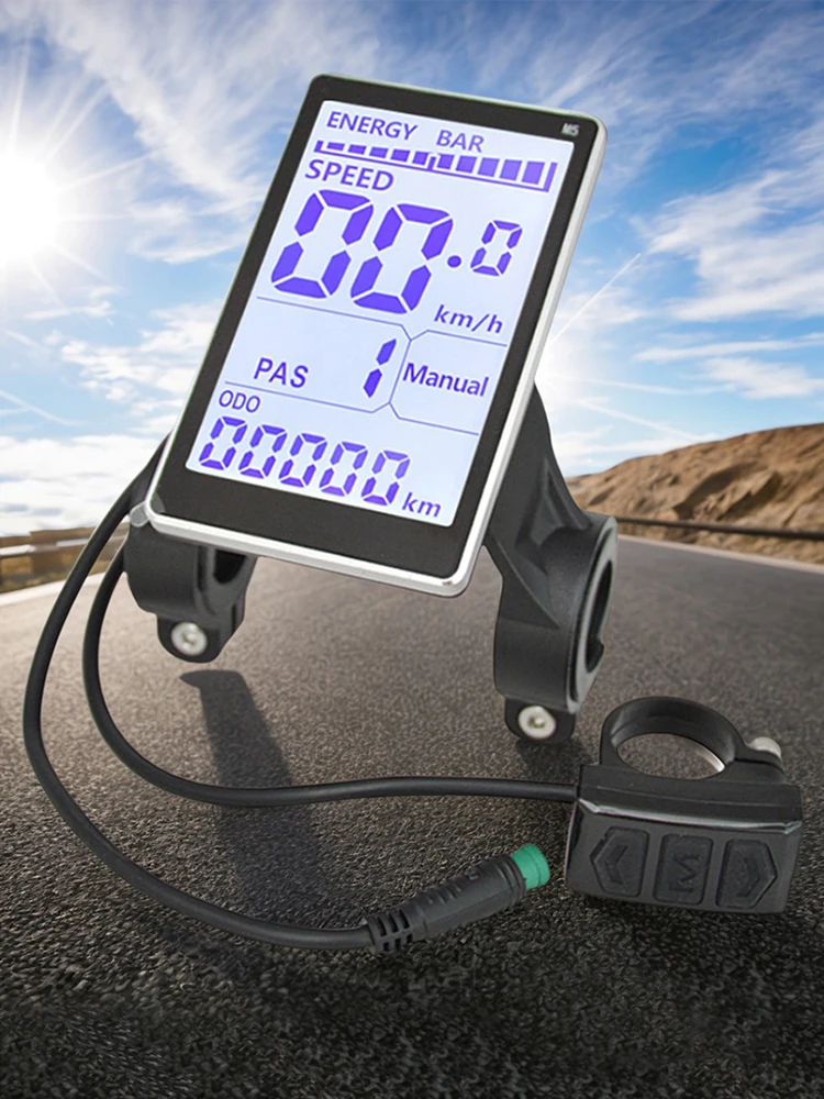 شاشة عرض الدراجة الإلكترونية مقاومة للماء للدراجة الكهربائية شاشة عرض LCD شاشة لوحة سكوتر كهربائي لأجزاء الدراجة الكهربائية الجبلية