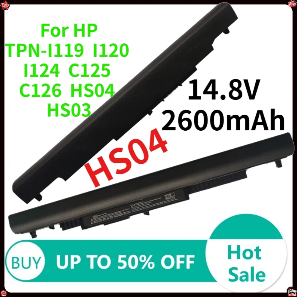 

Laptop Battery For HP 240 245 250 255 G4 TPN-C125 Replacement HS03 HSTNN-LB6U HSTNN-LB6V HSTNN-PB6S 807611-831 807957-001 HS04