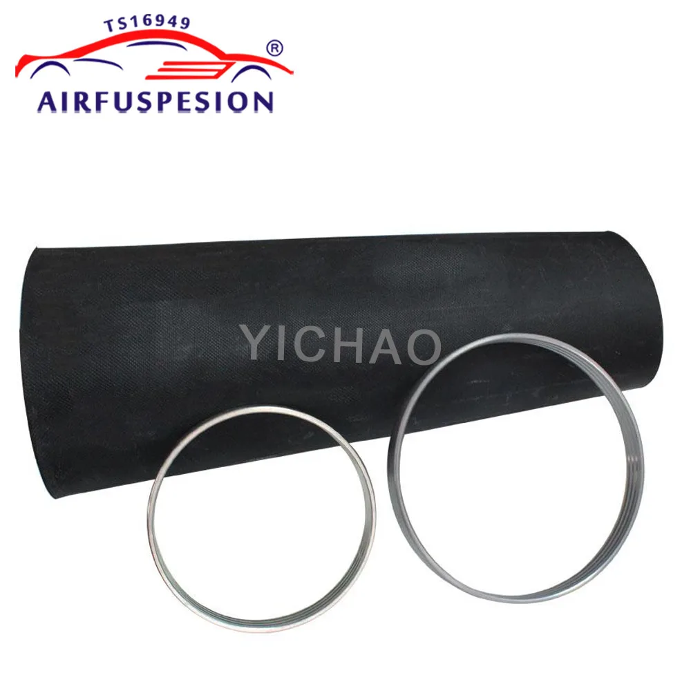 Front Air Suspension Shock Rubber Sleeve+Crimping Rings For Mercedes Benz ML GL Glass W164 X164 1643206013 1643204313 1643204613
