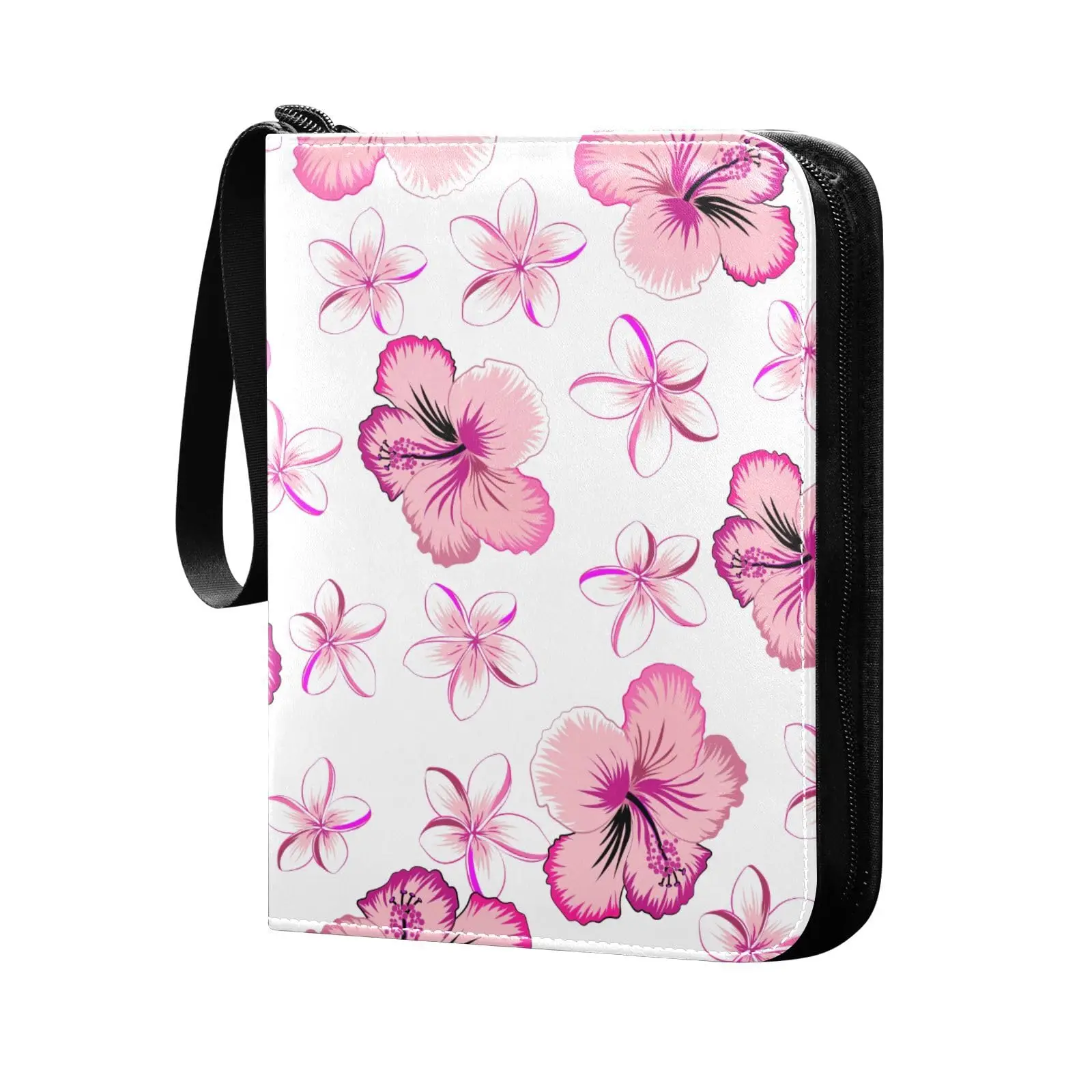 Multicolored Umbrella Flower 4 Pocket Cards Binder 400 Double Sided Pocket Album Sport Game Cards Unique Card Collection Storage