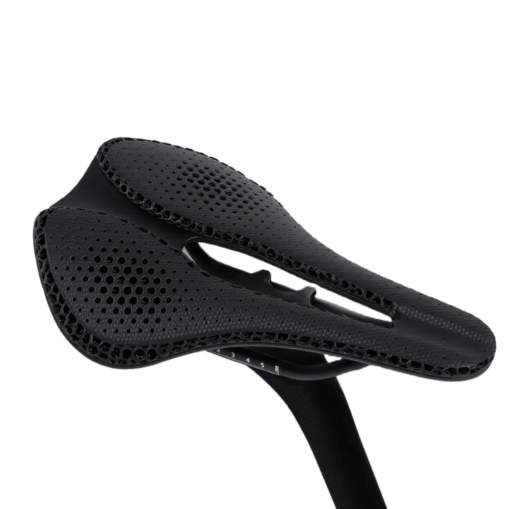 

CNC TPU 3D Printed Carbon Fiber Bike Saddle - Ultra Lightweight for Road/MTB Racing, Super Light Bicycle Seat