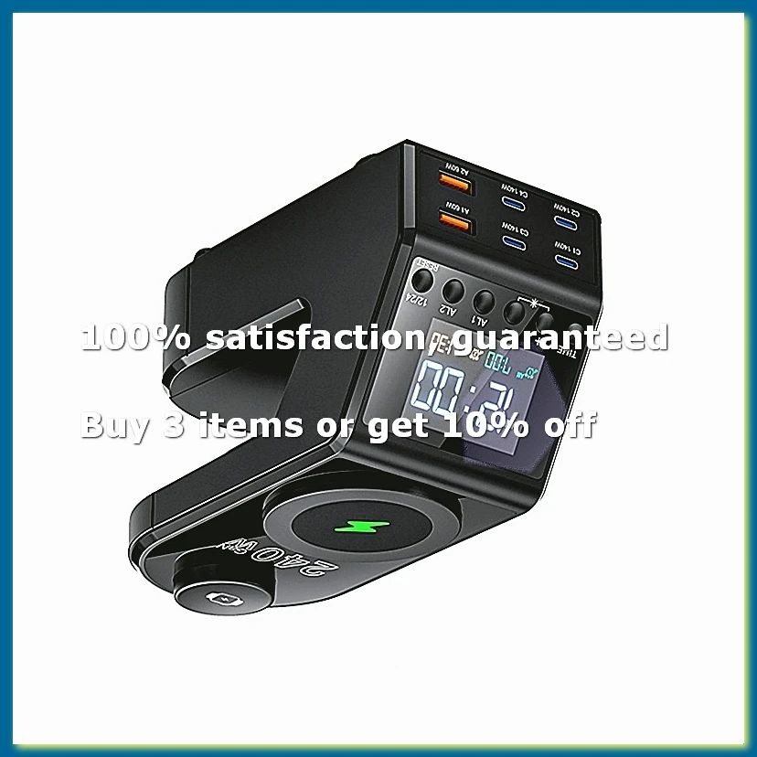 station-de-charge-gan-240w-avec-affichage-de-l'heure-et-reveil-4x140w-pd31-usb-typec-chargeur-rapide-sans-fil-pour-ue