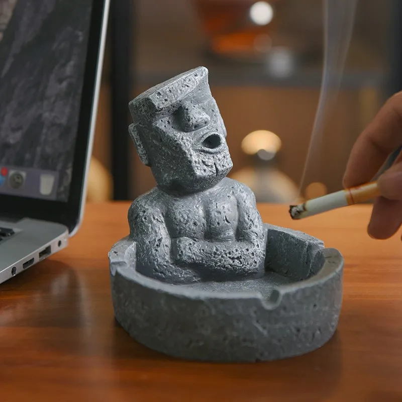 

New Creative Humorous Stone Figures Resin Ashtrays Fashionable Home Decorations Christmas Valentine's Day Gifts for Boyfriend