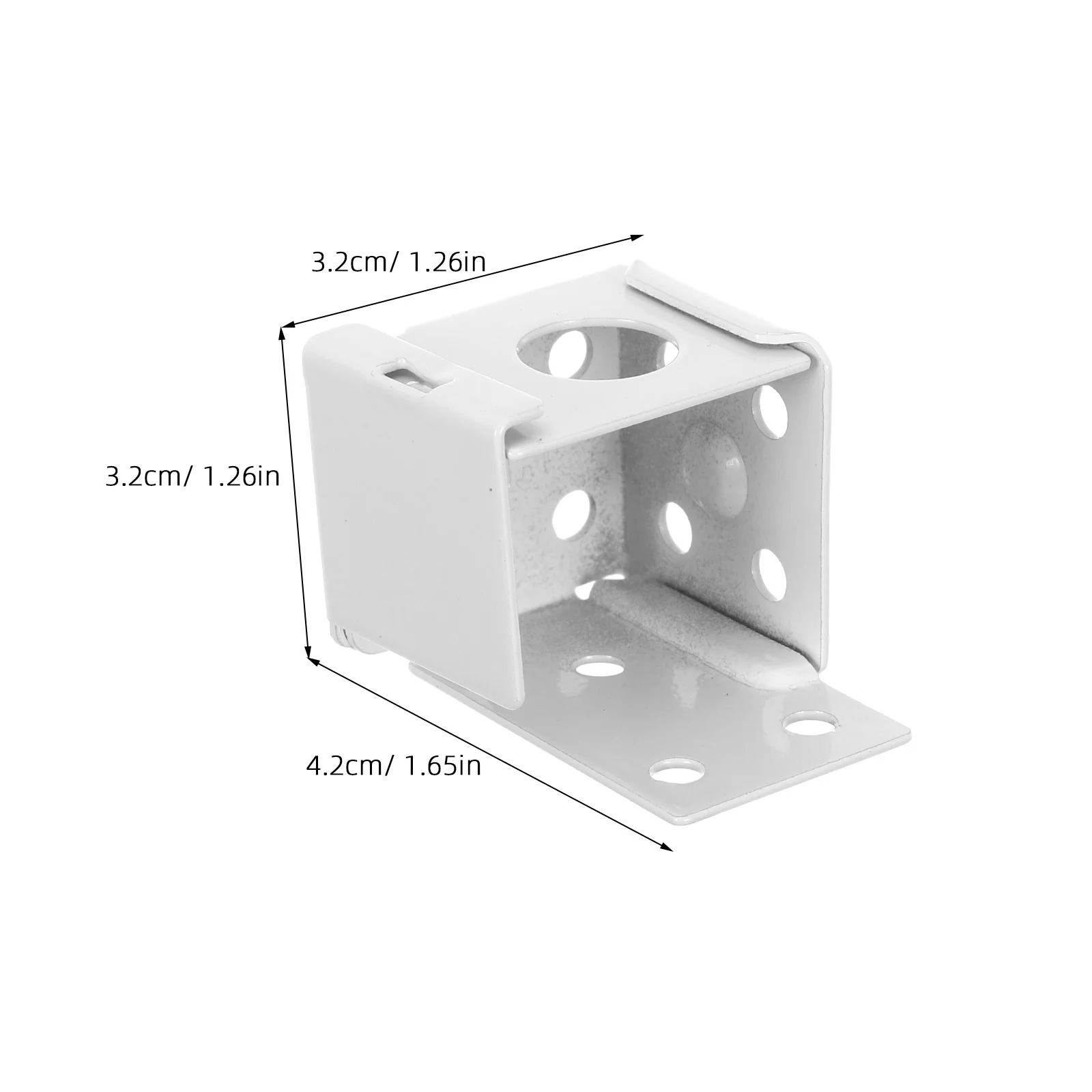 8 قطعة دعامات تثبيت الستار 1 بوصة صندوق معدني منخفض المستوى تصاعد قوس لستائر النوافذ قطع غيار الرأس #5