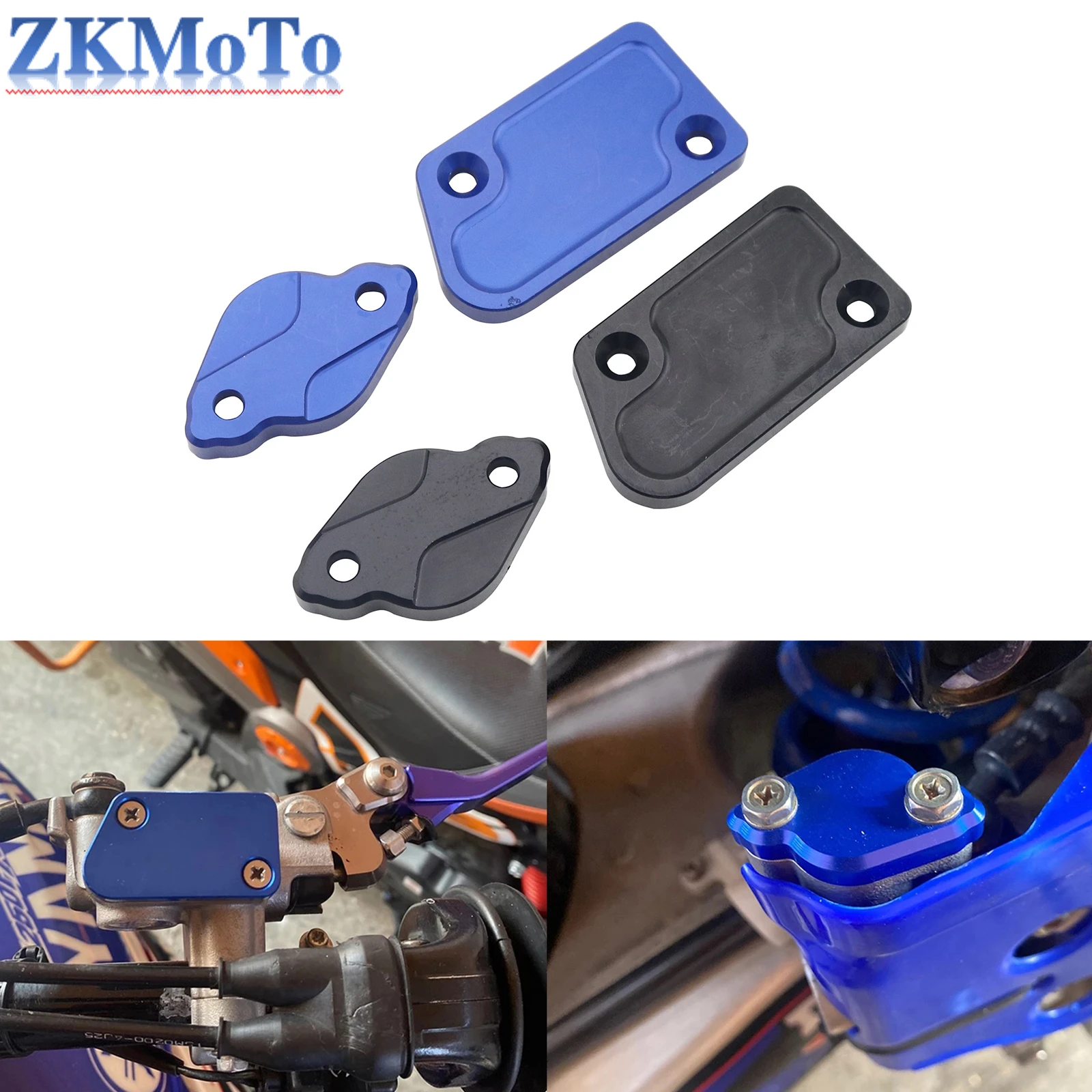 

Motorcycle CNC Front Rear Brake Fluid Reservoir Cover Cap For YAMAHA YZ125 YZ250 YZ250F YZ426F YZ450F 08-20 YZ125X WR250F WR450F