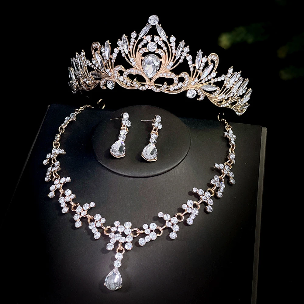 

Women Crown Headpiece Set Personalized Hair Accessories For Brides Weddings