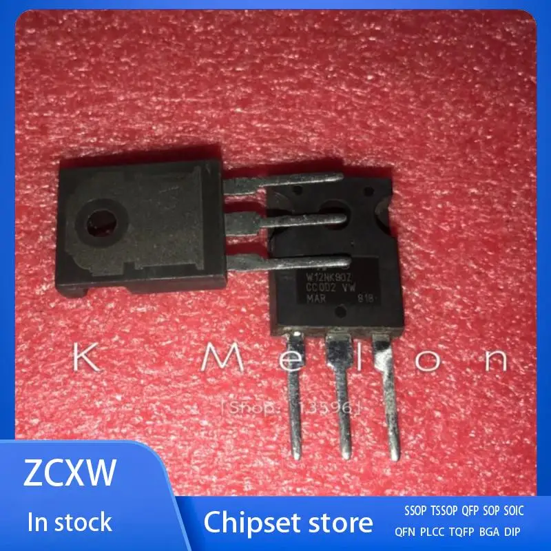 

10PCS/LOT STW12NK90Z W12NK90Z 12A 900V TO-247 MOS