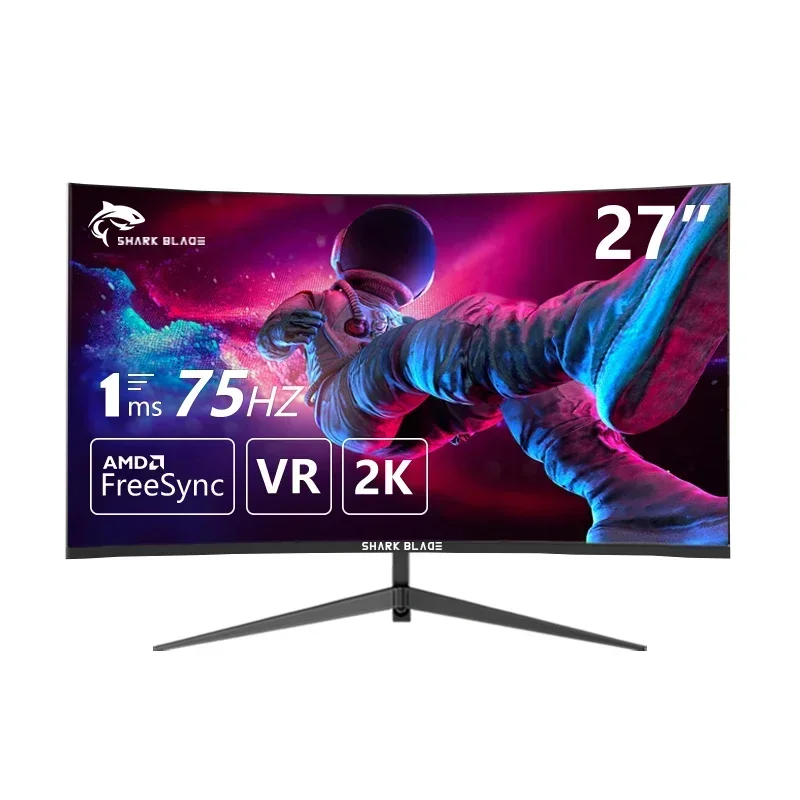 

27Inch Monitor 2K 75Hz QHD IPS Panel LCD Flat 1msDisplay Gaming HDMI DP Support G-Sync AMD FREESYNC 2560*1440