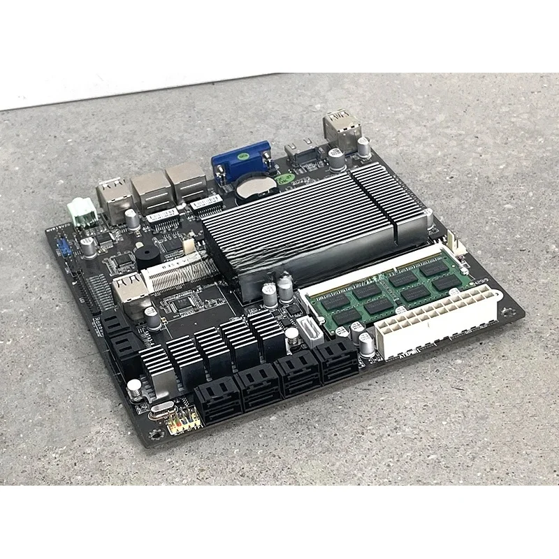 J1900/B75K9-ETH Control Main Board NAS Storage Multi-Hard Disk, Disassembly Version