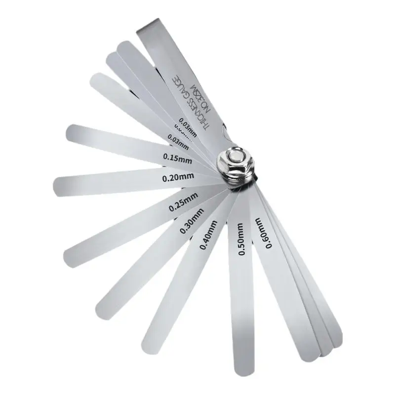 32Pcs/set Stainless Steel Feeler Gauge  Gauge Rangefinder Portable Durable Feeler Gauge Various Specifications Arc