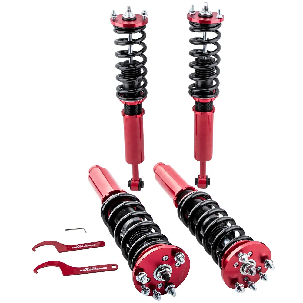 MaXpeedingrods Coilovers & Camber Arms Control Toe Kit For Honda Accord 2003-07 Height Adjustable Coilover Shock Strut