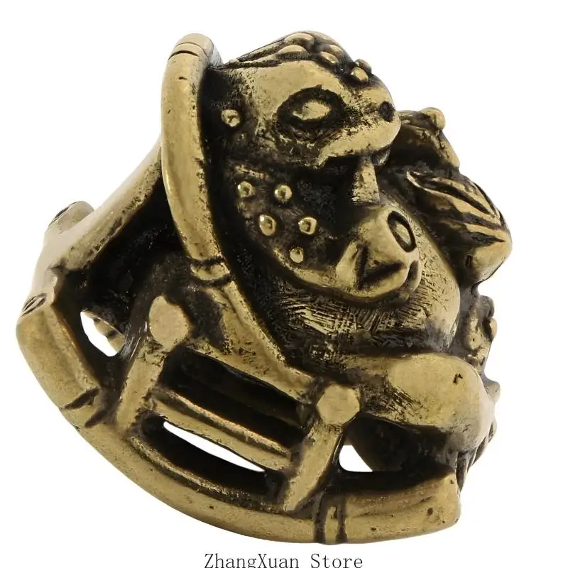 Metallskulptur mit Schaukelsockel für Regalschreibtisch und Wohnakzent 3XUF – Detail 9