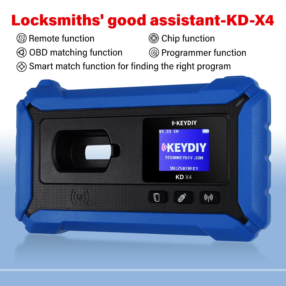 KEYDIY KDX4 KD-X4 Universal Remote Car Key Generator Anti-Theft Key Programming Copy Chip Matching for Various Models Locksmith