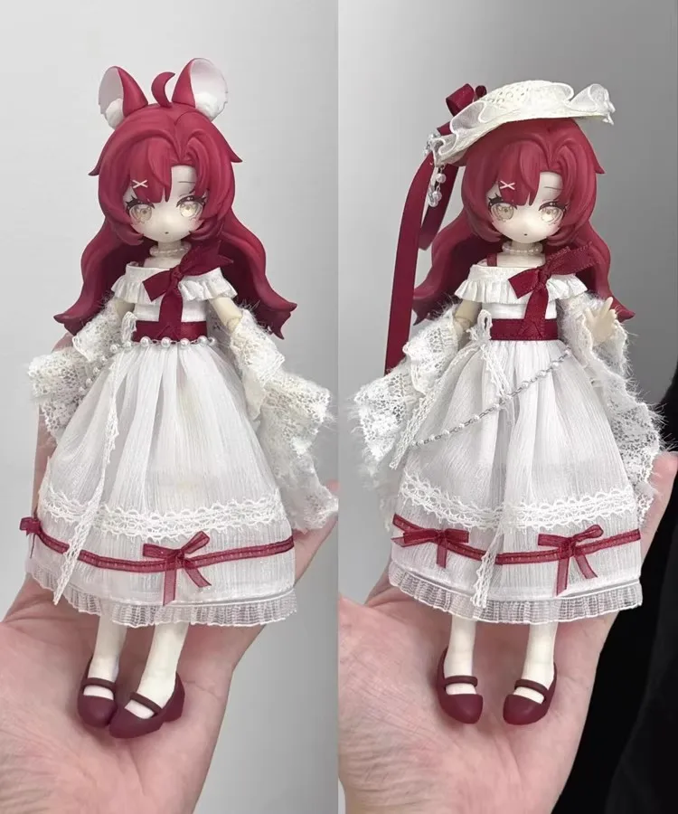 

Meki Creation Heart Series Bjdmobile Doll масштаб 1/12, мультяшный орнамент ручной работы, слепая коробка, модная коллекционная игрушка для подарков Seekers