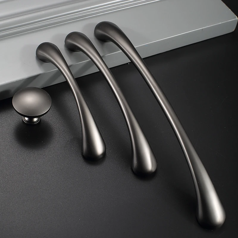 Elegant 10PCS Solid Zinc Alloy European Furniture Pulls Handles Drawer Knobs Cupboard Wardrobe Kitchen TV Wine Cabinet Pulls