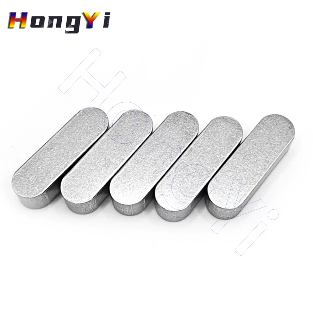 Parallel Key Width 6 8 10 12 14mm 304 Stainless Steel Round Ended Feather Key Parallel Drive Shaft Keys Length 10mm-120mm