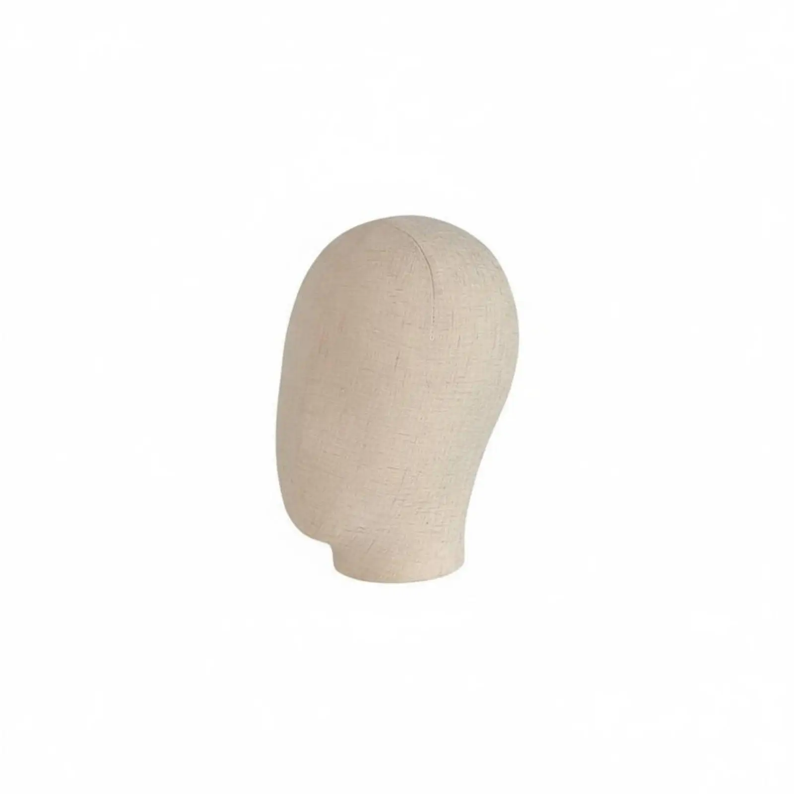Linen Mannequin Head with Stable Base for Wig and Hat Display Versatile Holder for Salon Boutique or Wardrobe Organizing