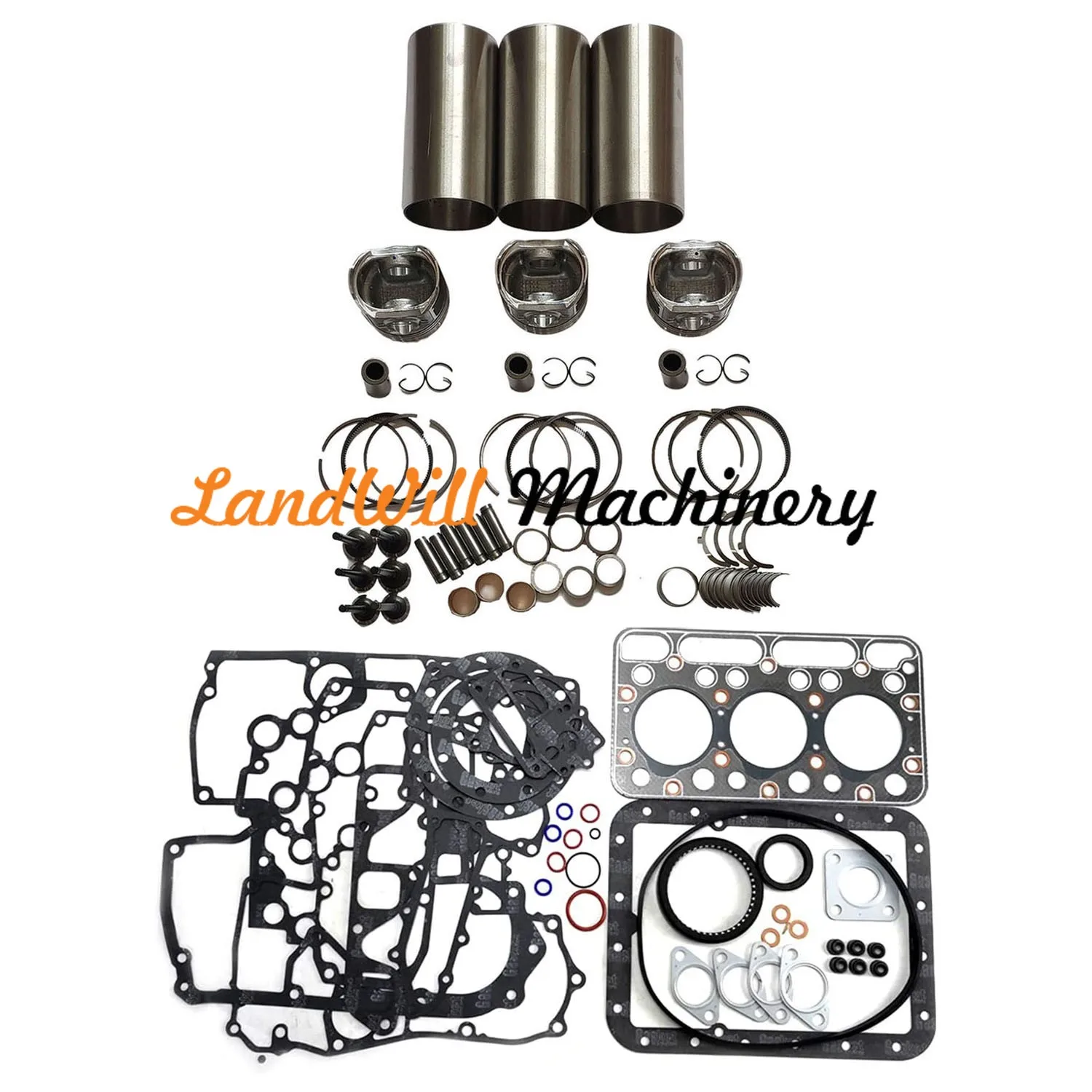 D1102 Engine Overhaul Rebuild Kit STD Fits Kubota L2050DT L235DT L2350 L235F