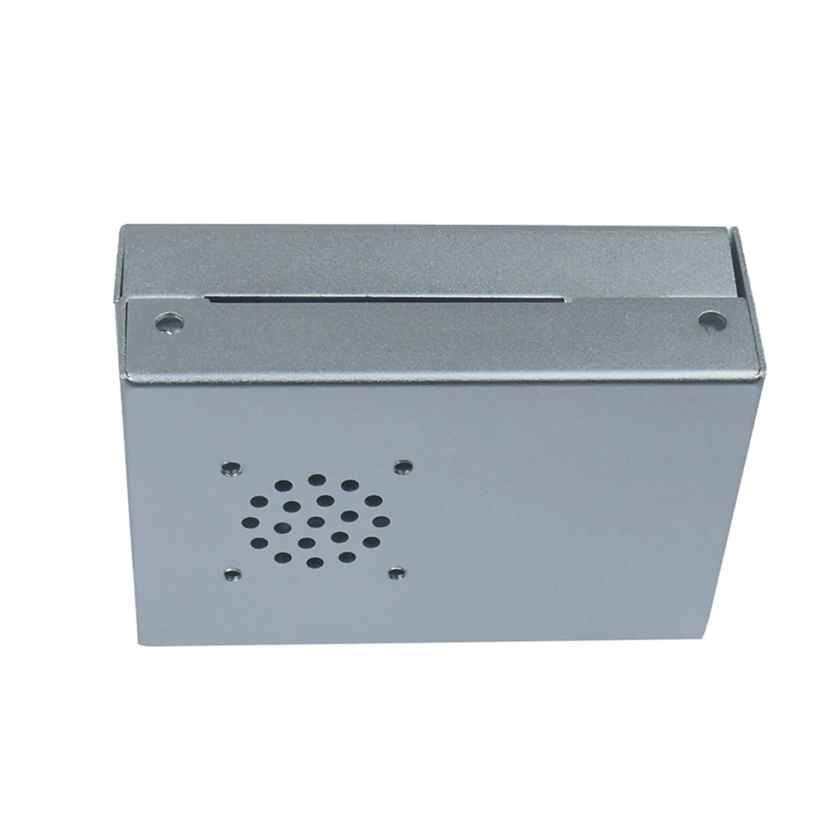 T07C-Für Raspberry Pi 4 Modell B Gehäuse CNC Aluminiumgehäuse Ultradünnes Metallgehäuse für Raspberry Pi 4 Modell B Gehäuse (Silber)