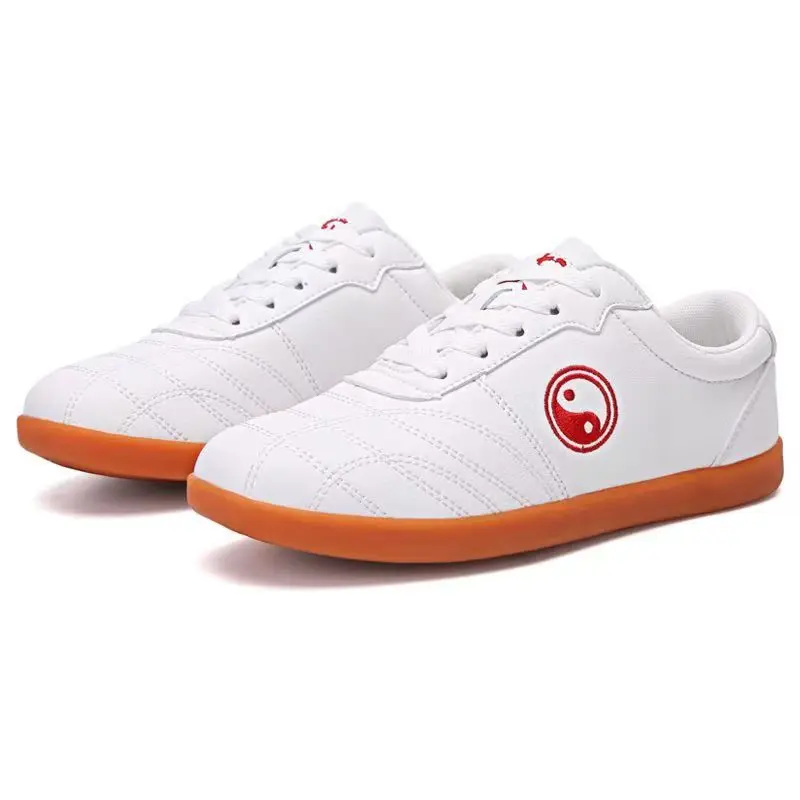 

Кожаные китайские кроссовки для кунг-фу, тай-чи, тхэквондо, ушу, карате, спортивная обувь для взрослых