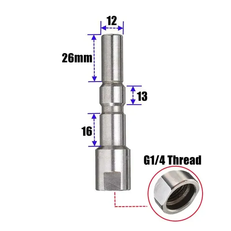 Hochdruck-Reinigungspistolen-Adapter aus Edelstahl mit 1/4-Zoll Schnellanschluss und Schaumkanone mit fünf farbigen Düsen für Nilfisk KEW – Detail 8