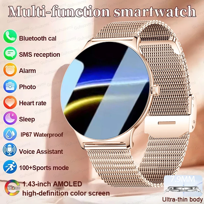 

Новые IP68 водонепроницаемые GPS спортивные умные часы для мужчин AMOLED HD экран сердечного ритма Bluetooth вызов умные часы для женщин для Android IOS