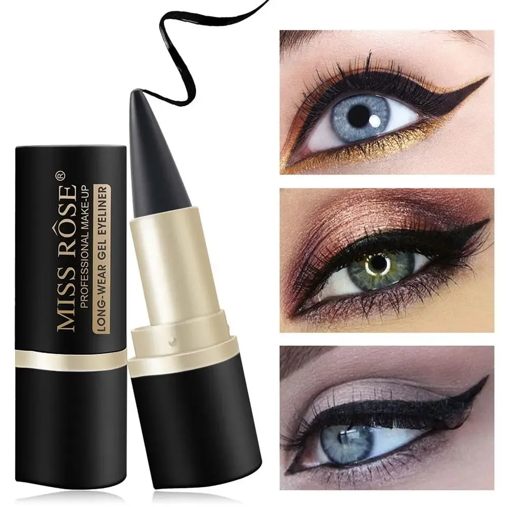 Black Eyeliner Pencil Waterproof Eye Enhancing Stick 24 Eye Smooth Smoky Cosmetic Hours Gel Lasting Solid Long Beaut Liner