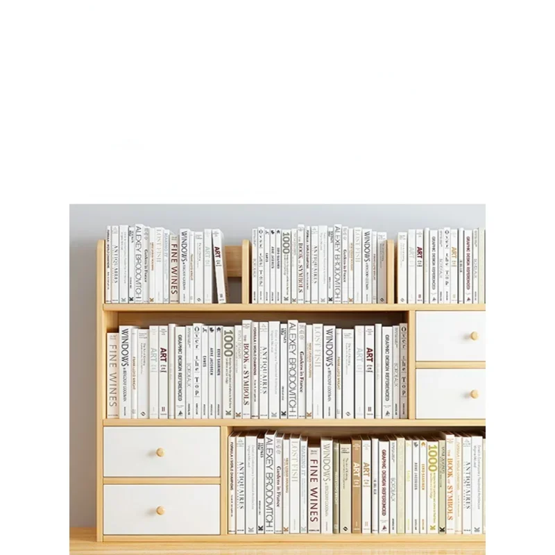 Bookshelf Desktop Shelving Bedroom Office Desk Small Multi-layer Shelves Living Room Desk Storage Simple Bookcase Home Storage