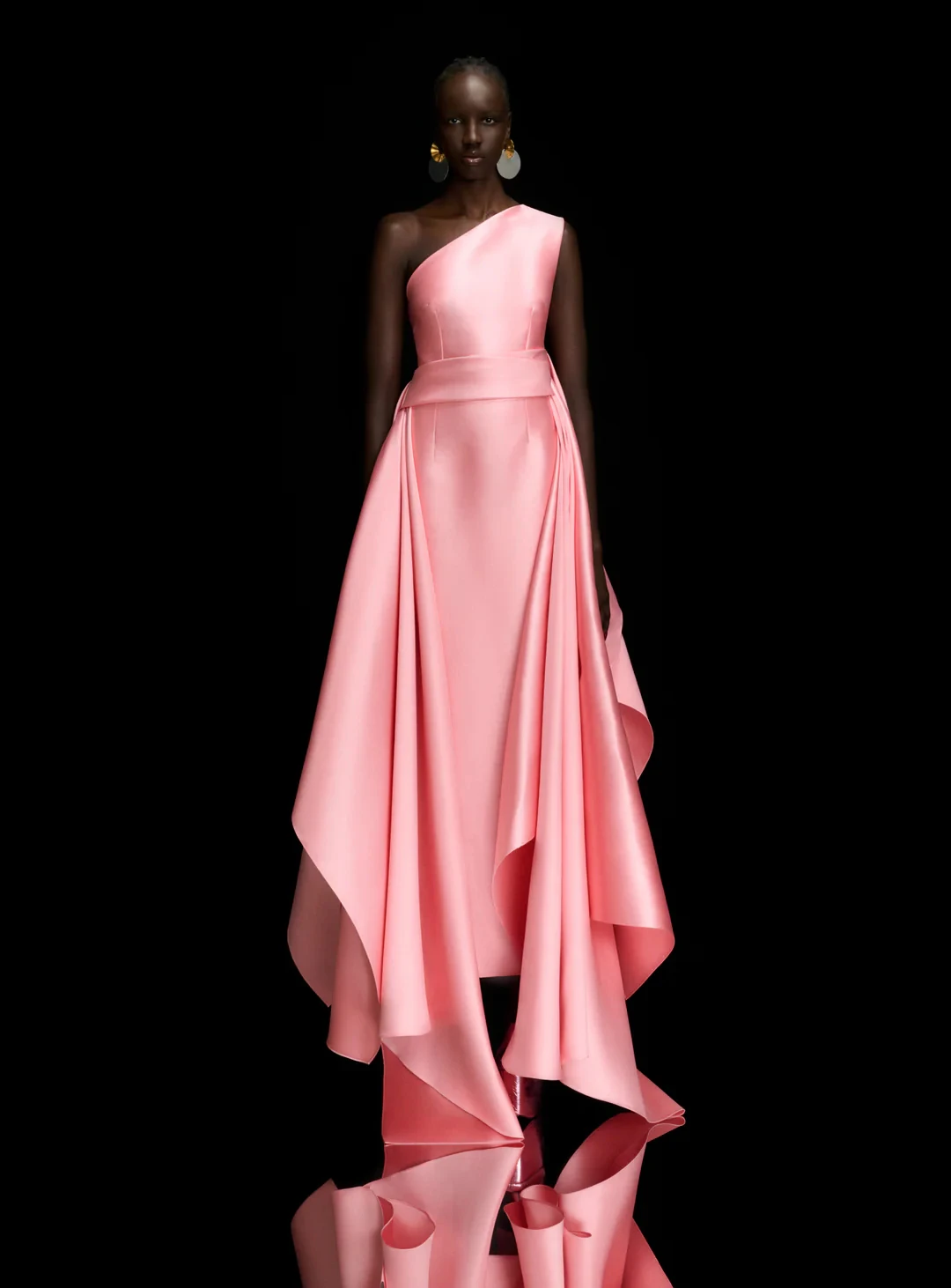 

Elegant Straight Ankle Length Strapless Satin Sleeveless Pleats Evening Dress Classic Photo Color فساتين سهره نسائيه فخمة