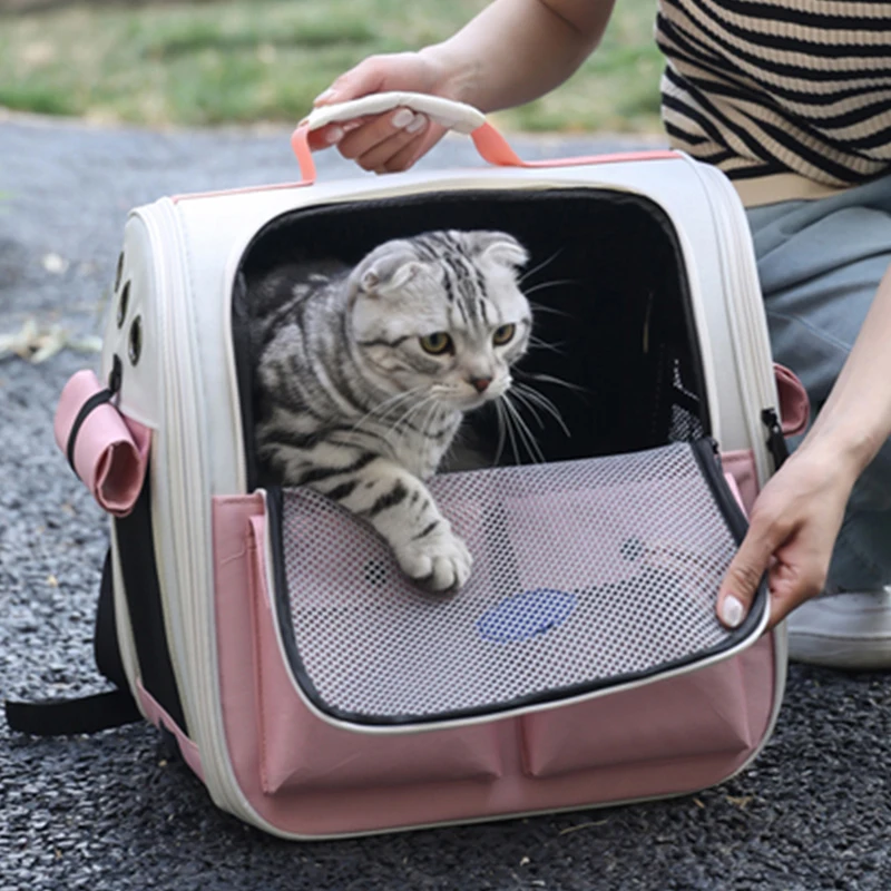 Cat Bag Shoulder Space Bag Travel Backpack Space Capsule Portable Dog Breathable Cat Pet Bag