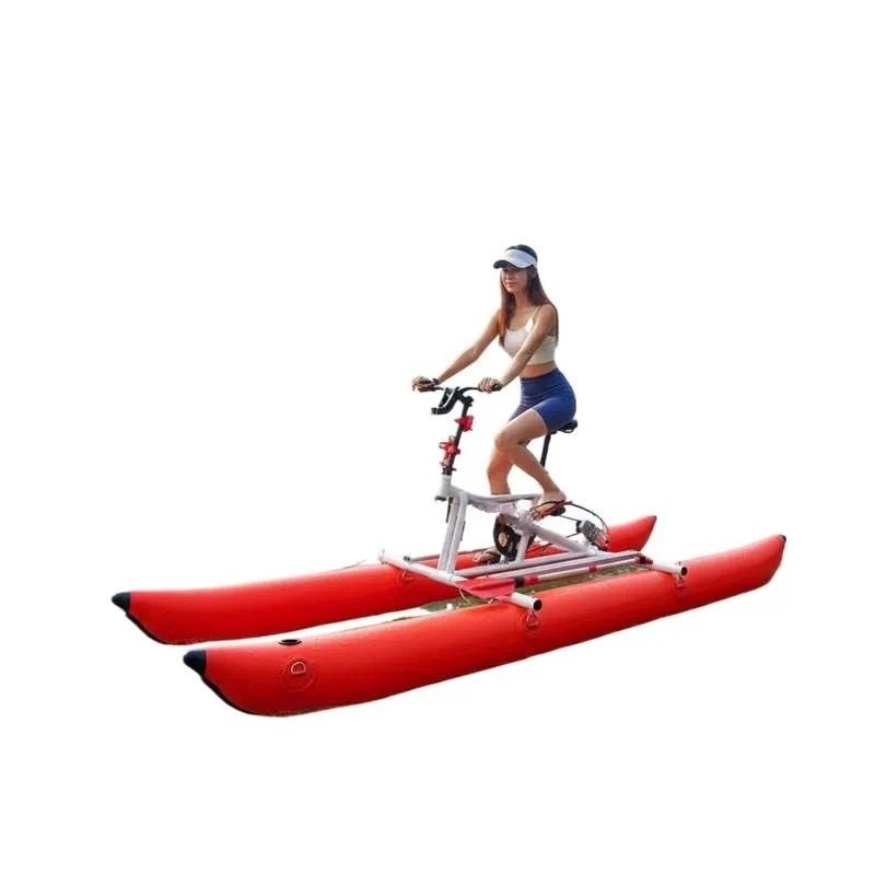 Suitable for aluminum frame load-bearing single person inflatable water bikes, used for renting seawater and fresh water