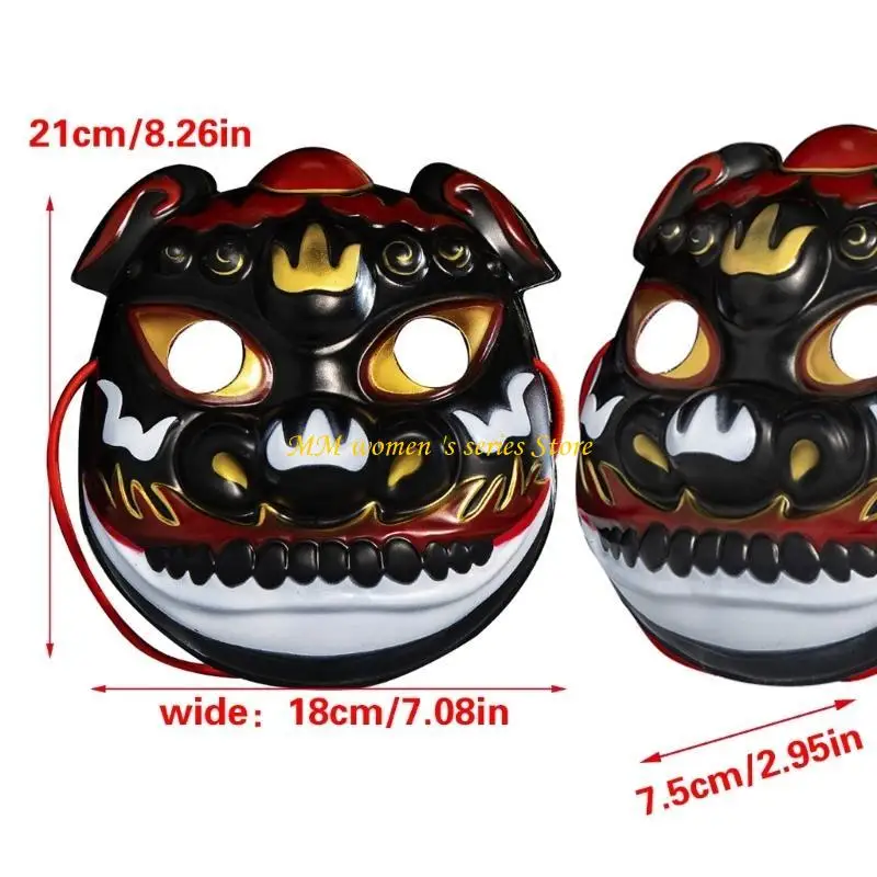 Q39C Hand Painted Mask Halloween Party Mask Masquerade Decoration Mask Halloween Costume Accessories for Men Women Cosplay