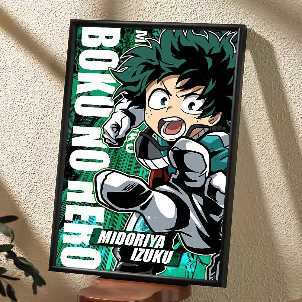 ملصق رائع من أنيمي Midoriya Izuku My Hero Academia عالي الدقة جدار لزج مقاوم للماء لغرفة المعيشة المنزلية وغرفة النوم والديكور الجمالي #6