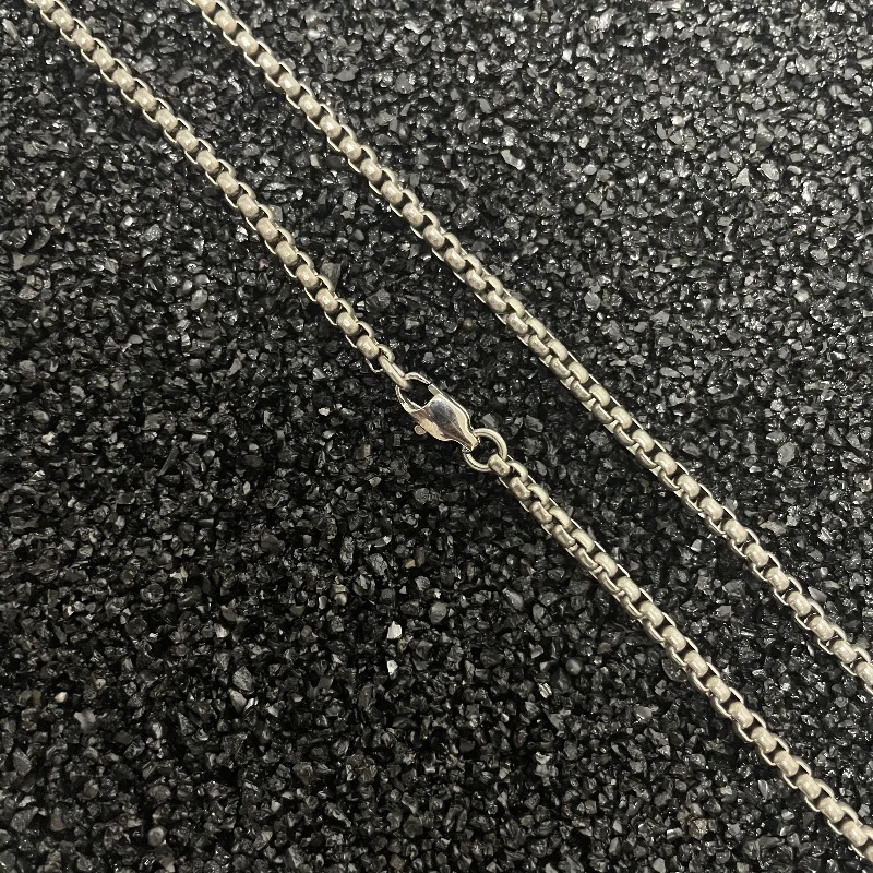 New Pure Titanium Square Box Style Necklace – Anti Allergy & Lightweight Accessories Match Fashionable Classic Style Unisex