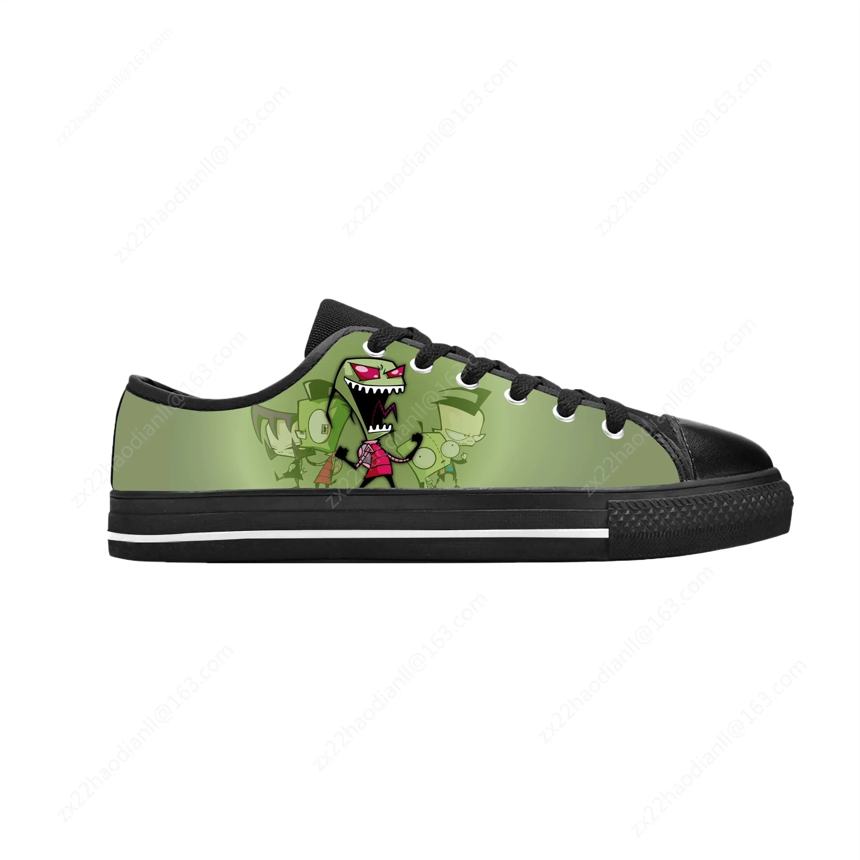 Zim Gir Anime Low Top Sneaker Men Women Teenager Canvas High Quality Sneaker Casual Custom Made Shoes Custom Shoes