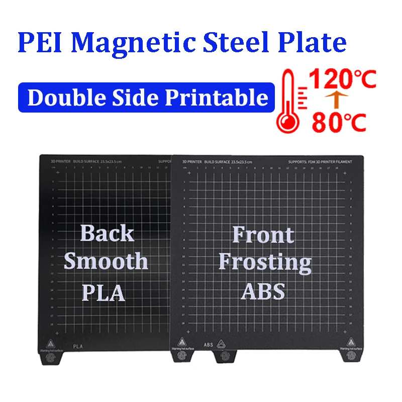 

Двусторонняя магнитная пластина PEI 180/220/235/310 с подогревом, пружинный стальной лист PEI для 3D принтера CR10 Ender 3 Ender 5