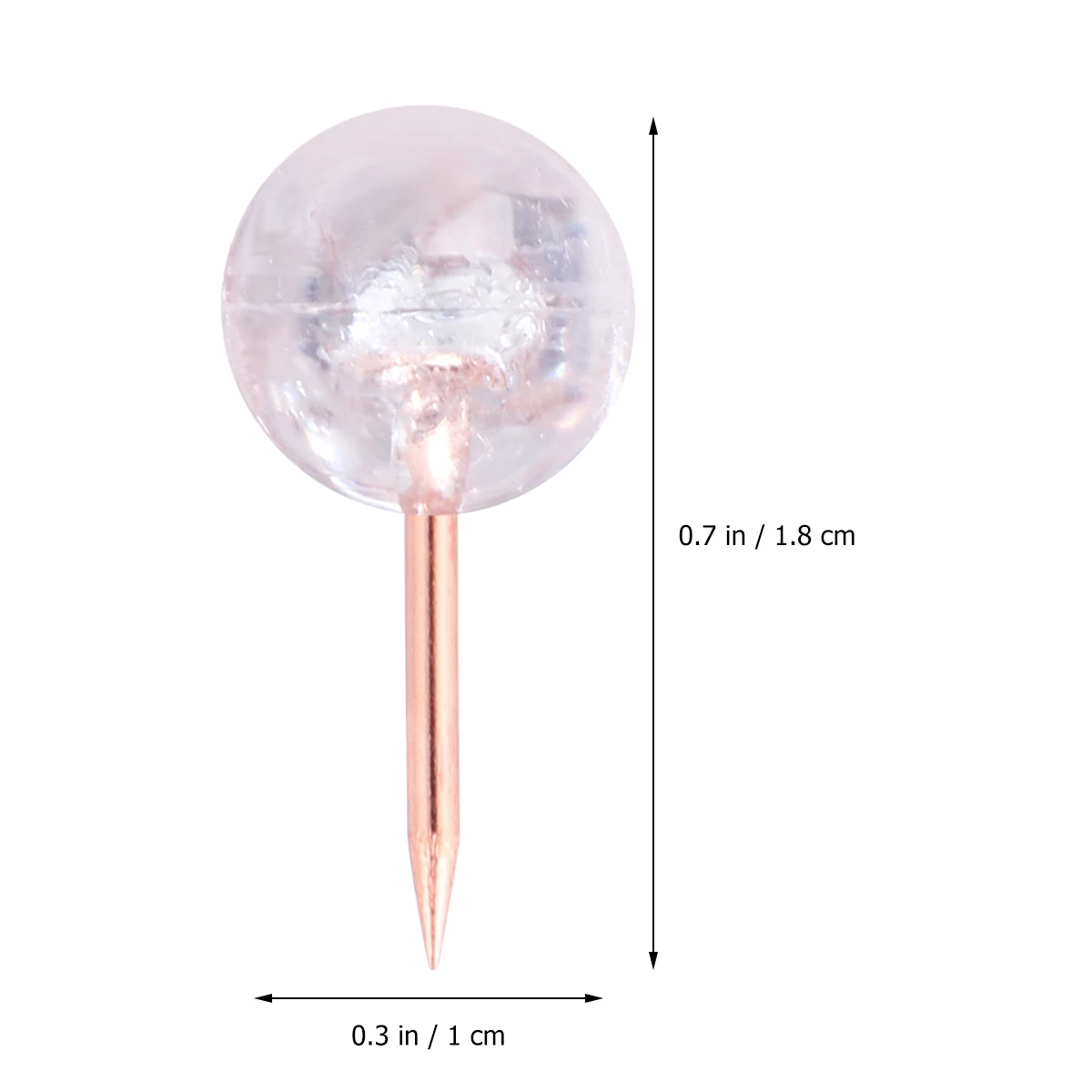 

Transparent Pushpins Decorative Map Tacks Wall Nails For Travel Photos World Maps Europe Usa Office Home School Rose Gold