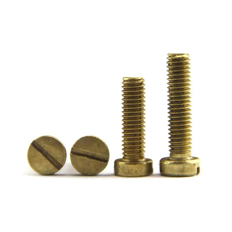 

Brass Flat Head Slotted Screw for Precision Repair and Aesthetic Applications Corrosion Resistant Fastener M2 M3 M4 M5 M6