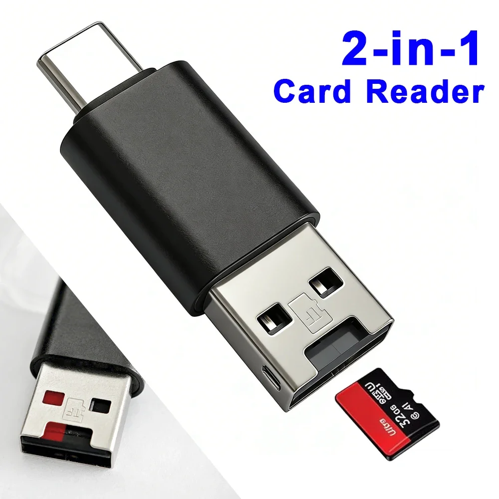  2-in-1 Multi Functional USB 3.0 Card ReaderMicro SD TF CardReaderUSB FlashDrive CardreaderAdapter For PCLaptops Accessories