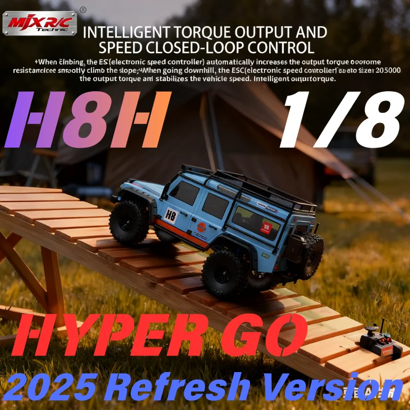 

New 1/8 MJX H8H Off Road Rc Car Brushless Climbing Vehicle 8CH Simulation With Light Differential Lock APP Programing RC Crawler