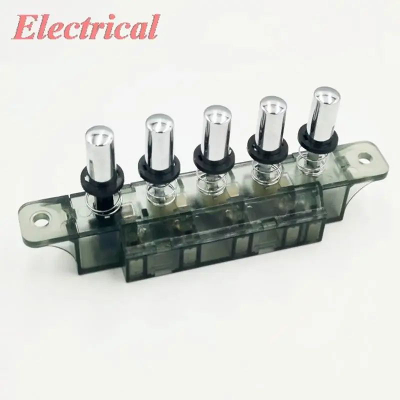 1pc Piano Type Key Board Switch Fit for Kitchen Hood/Range Hood/Cooker Hood 5 Press Button Number AC 250V 4A