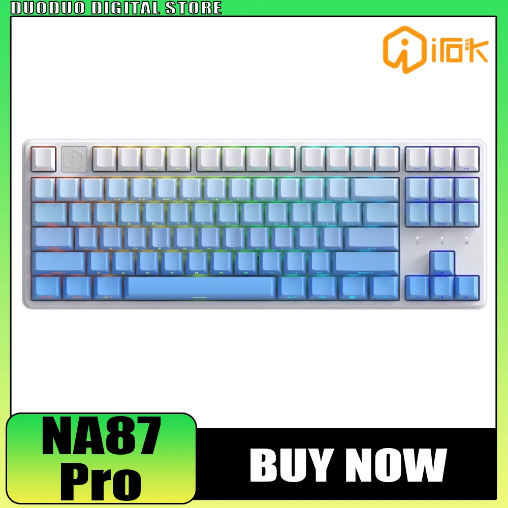 

Irok Na87 Pro Mechanical Keyboard Magnetic Switch 8K Hot Swap RGB E-Sports Customize Gaming Keyboard PC Gamer Accessories Gifts